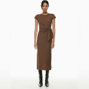 Wilfred Fortune Midi Dress - Cocoa Brown NWT